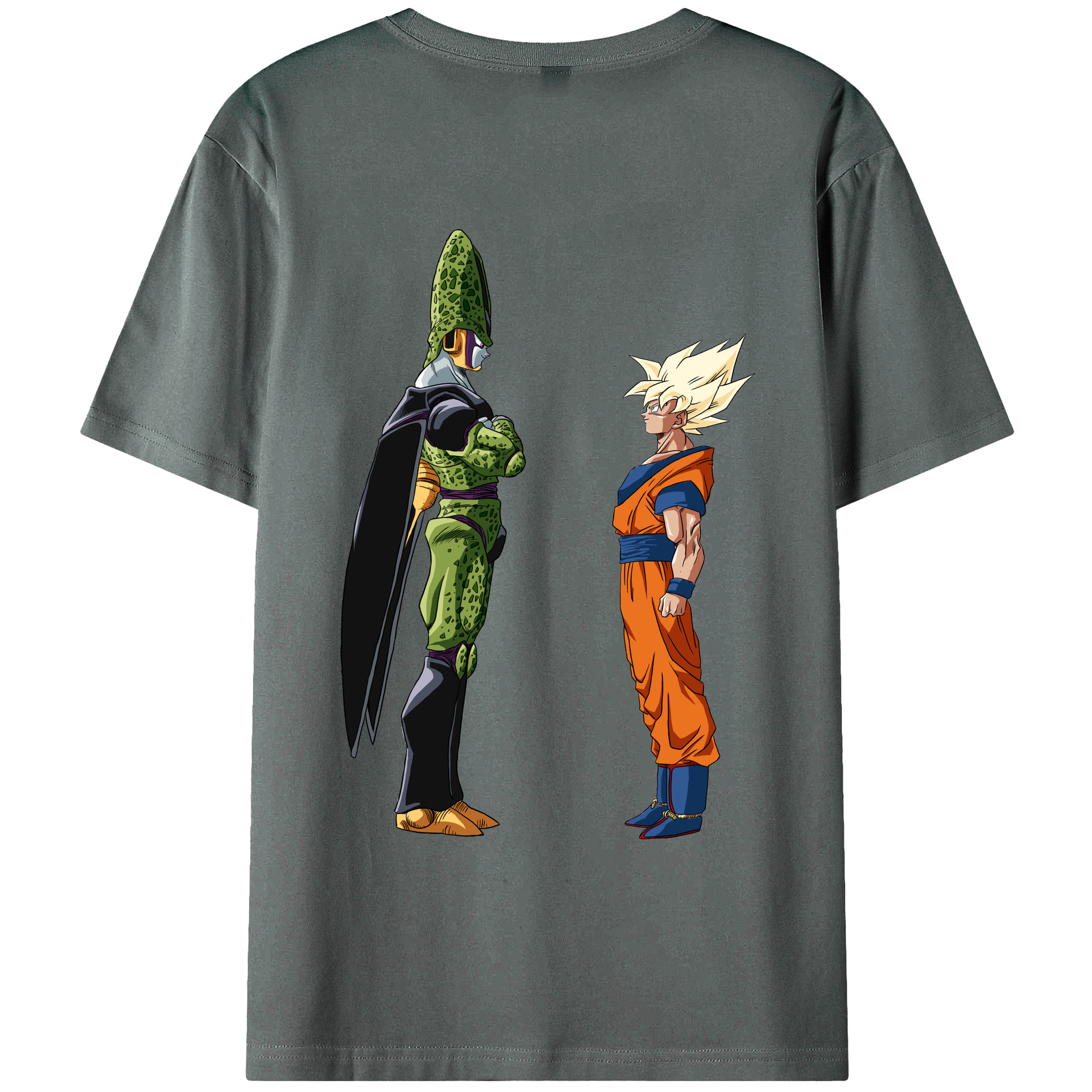 （画像用） ドラゴンボール DRAGON BALL 綿100％ メンズ半袖Tシャツ（バックプリント） 通気性